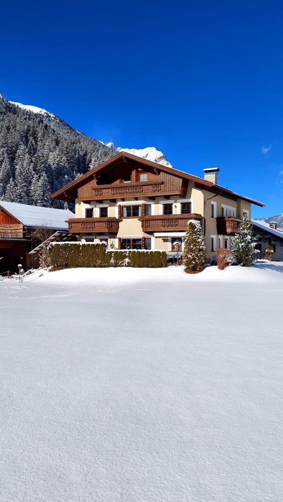 Haus Bergfreund Apartman Sankt Leonhard im Pitztal Kültér fotó